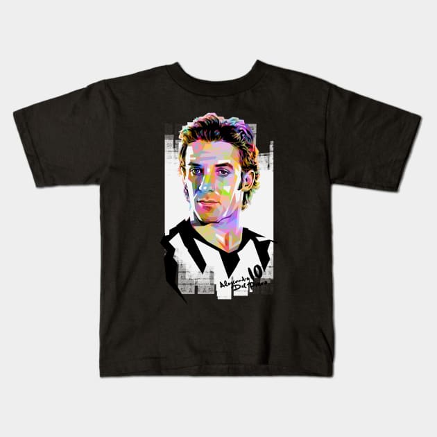 Del Piero Popart Kids T-Shirt by BAJAJU